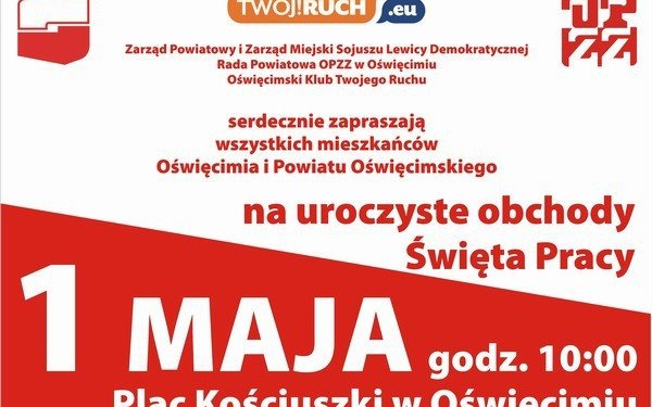 OŚWIĘCIM. Razem z lewicą świętuj 1 Maja