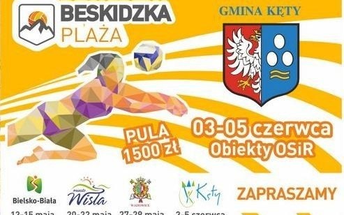 KĘTY. Siatkówka plażowa Beskidzka Plaża
