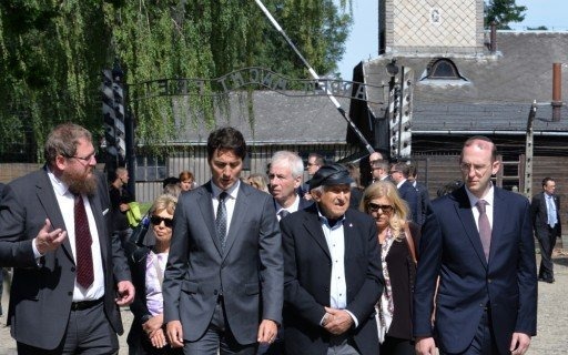 AUSCHWITZ. Premier Kanady odwiedził Miejsce Pamięci