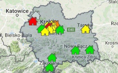 OŚWIĘCIM. Ostrzeżenie o smogu. Lepiej pozostać w domu