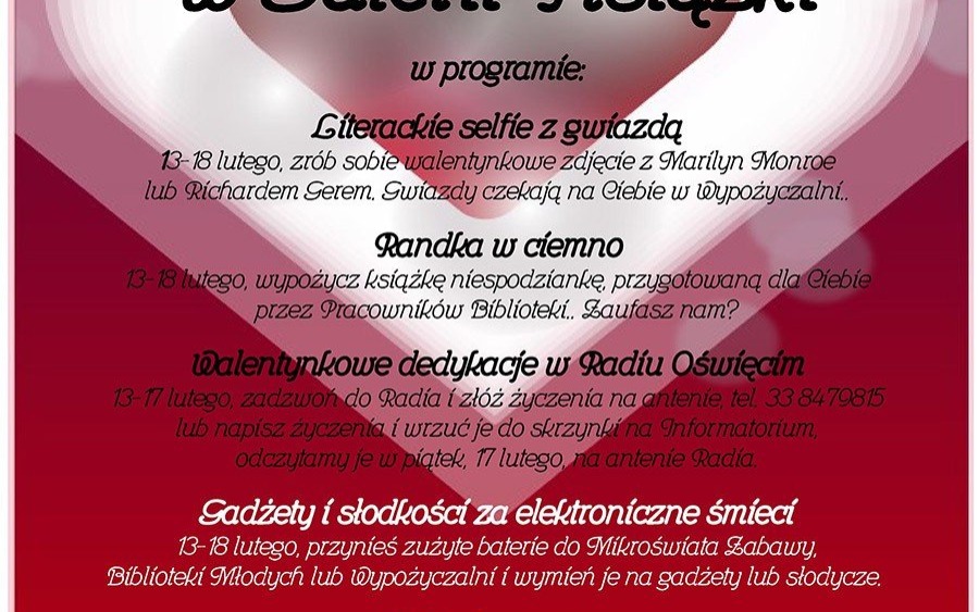 OŚWIĘCIM. Akcja EkoWalentynki w Miejskiej Bibliotece Publicznej