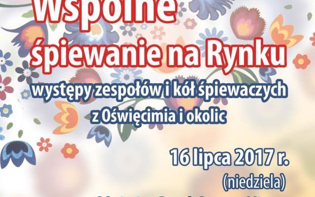 OŚWIĘCIM. Będą wspólnie śpiewać na Rynku Głównym