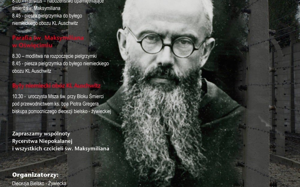 AUSCHWITZ. 76. rocznica śmierci św. Maksymiliana Marii Kolbego