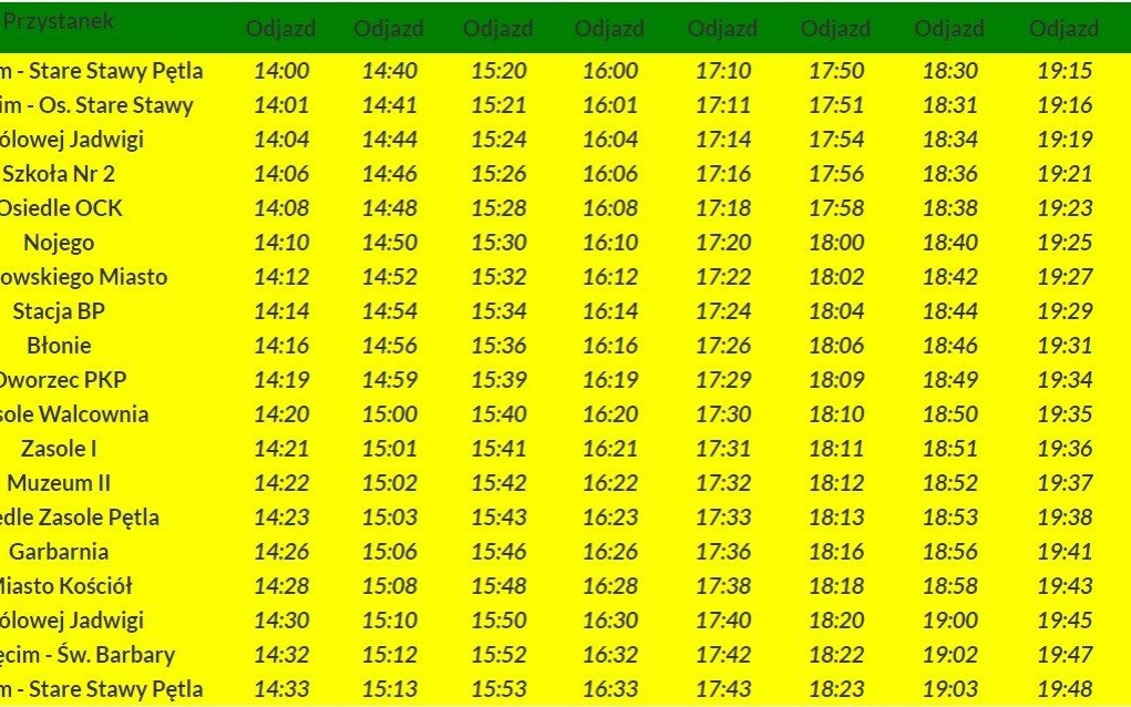 OŚWIĘCIM. Urodzinowy autobus podczas Święta Miasta