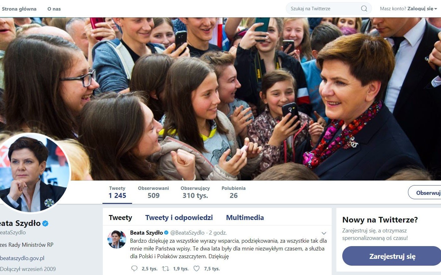 POWIAT. Beata Szydło nie jest już premierem