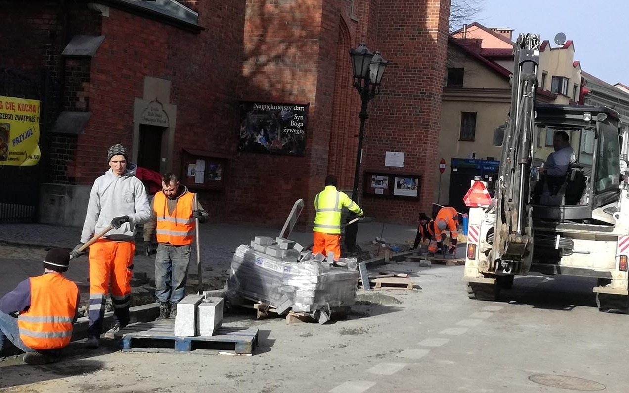 OŚWIĘCIM. Ulica Jagiełły, kolejny etap prac