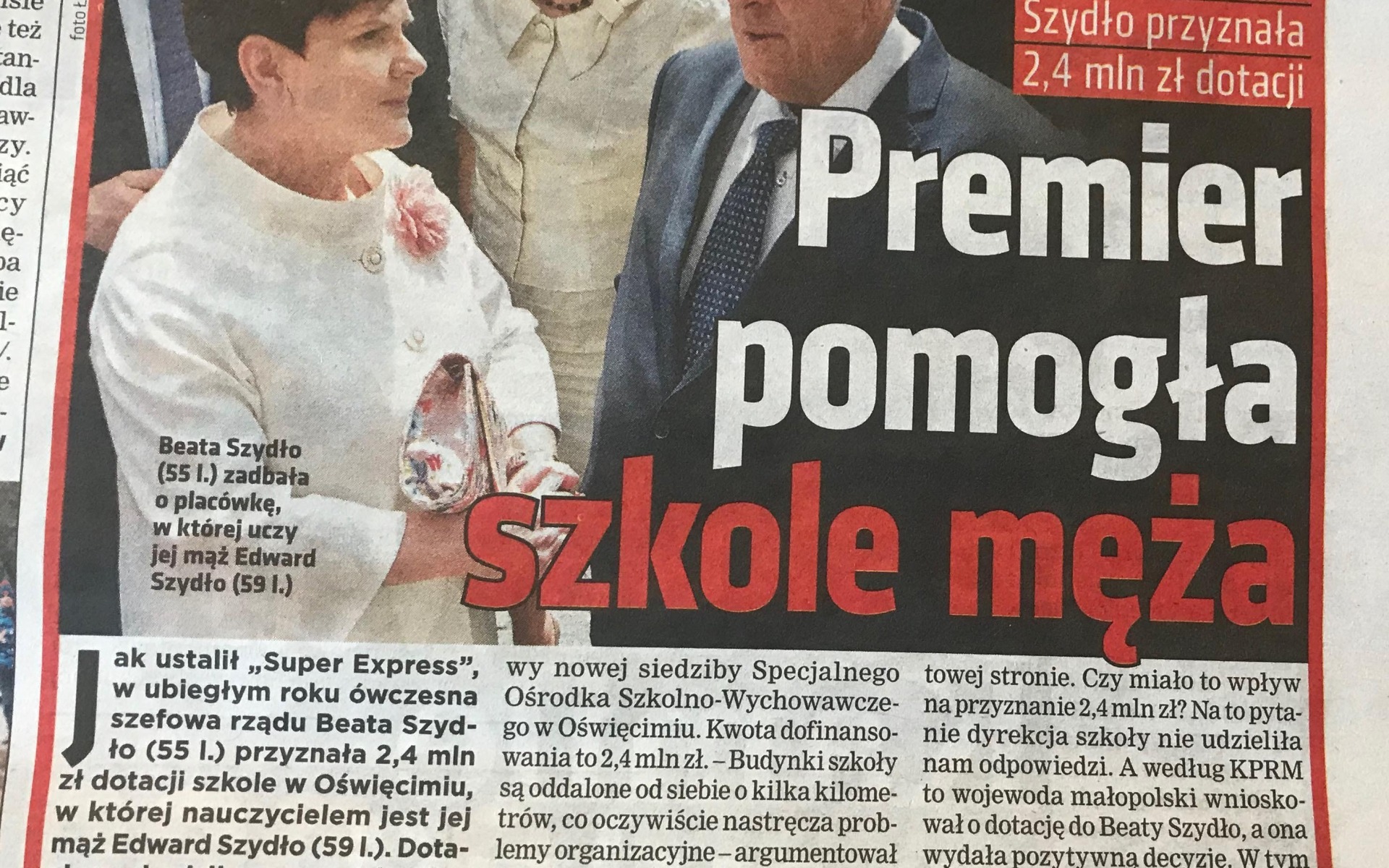 POWIAT. Sprostowanie tekstu Super Expressu