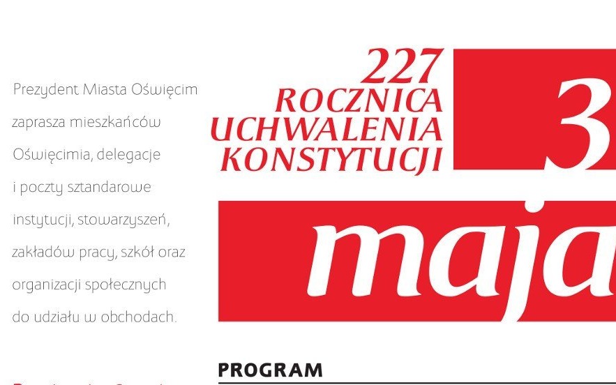 OŚWIĘCIM. Uroczystości 3 maja