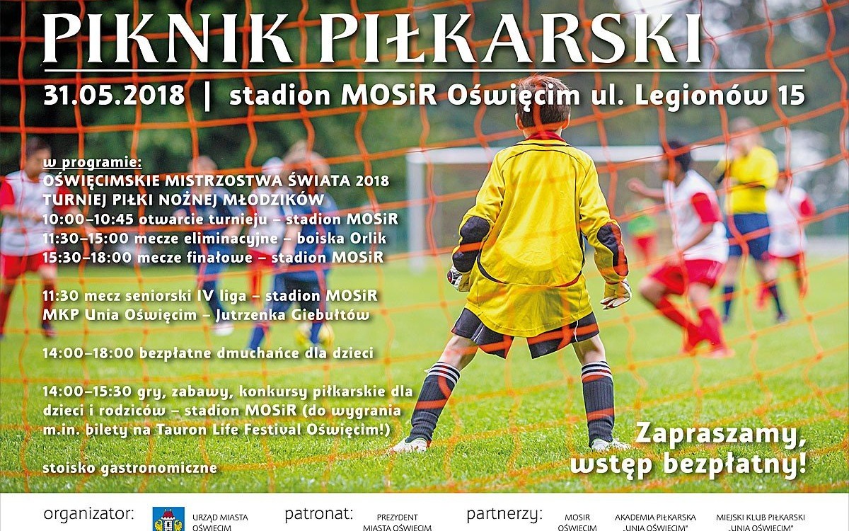 OŚWIĘCIM. Zaproszenie na Piknik Piłkarski