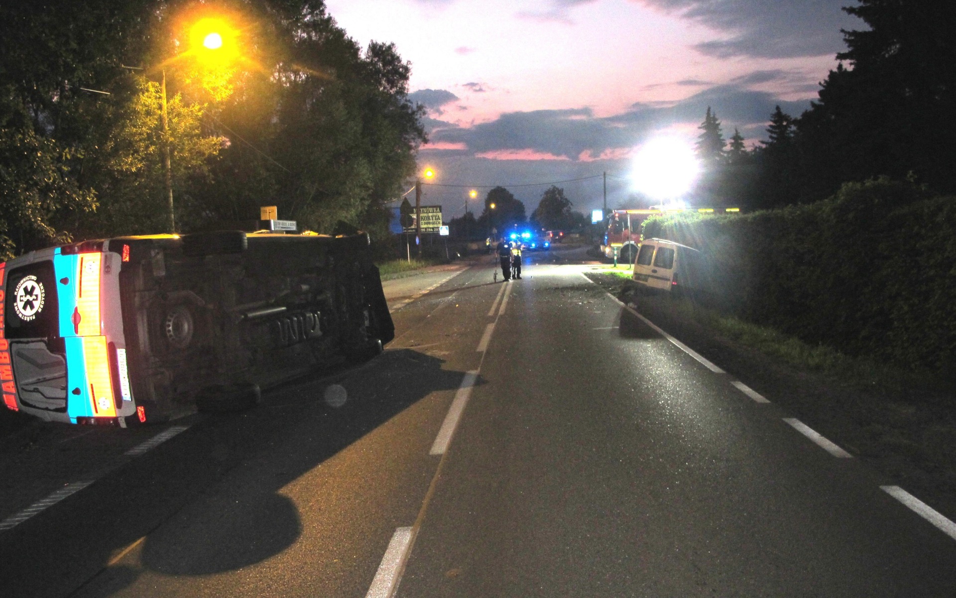 GROJEC. Zderzenie z karetką pogotowia