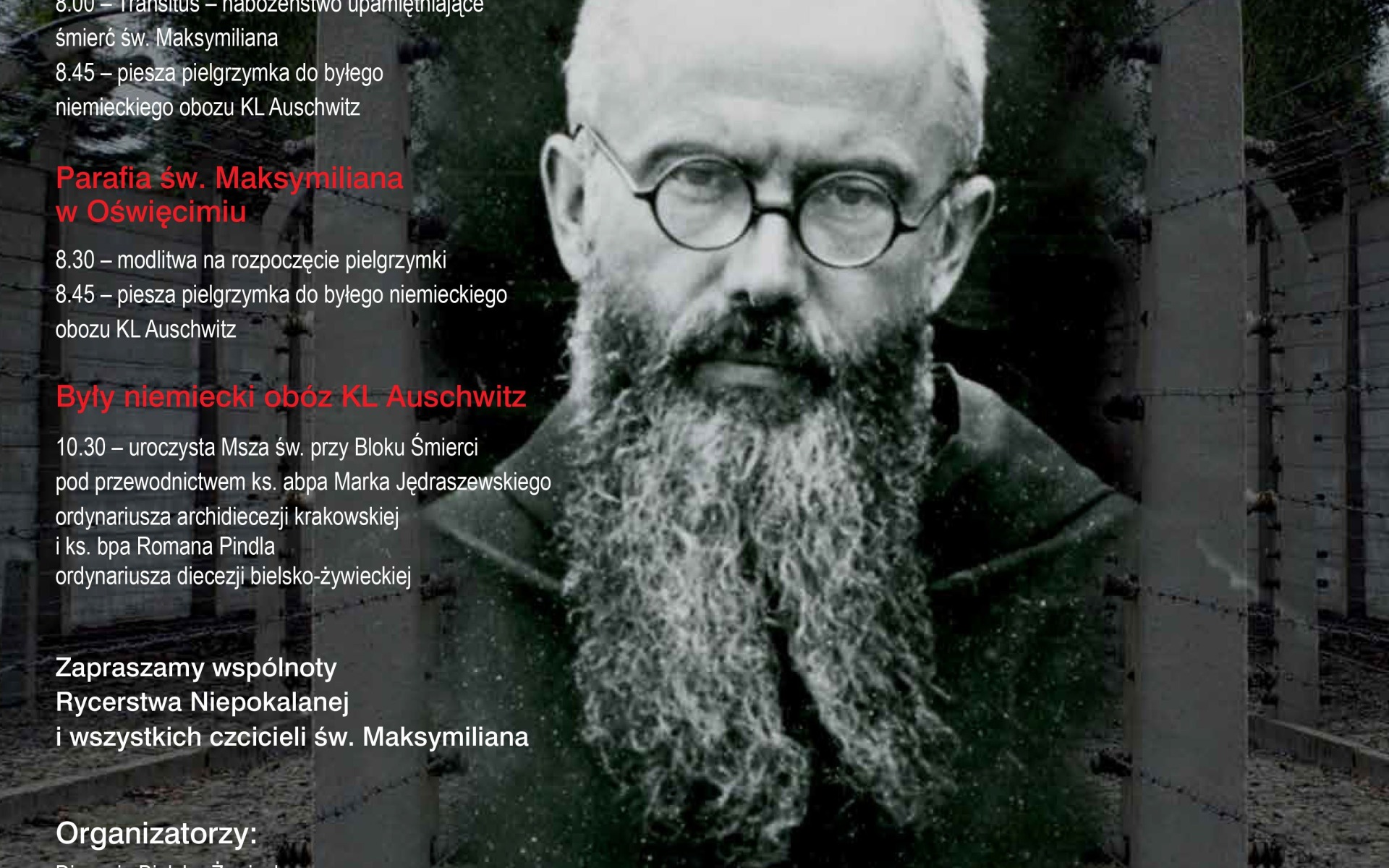 POWIAT. Św. Maksymilian Maria Kolbe patronem Ziemi Oświęcimskim