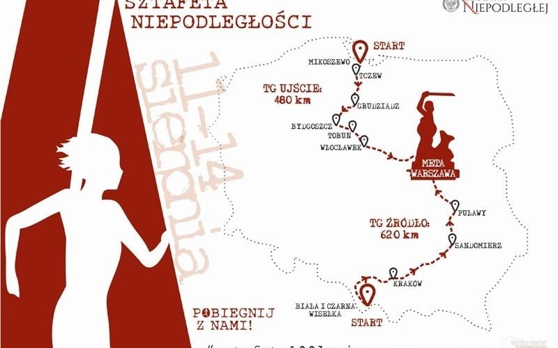 POWIAT. Sztafeta niepodległościowa wzdłuż królowej polskich rzek