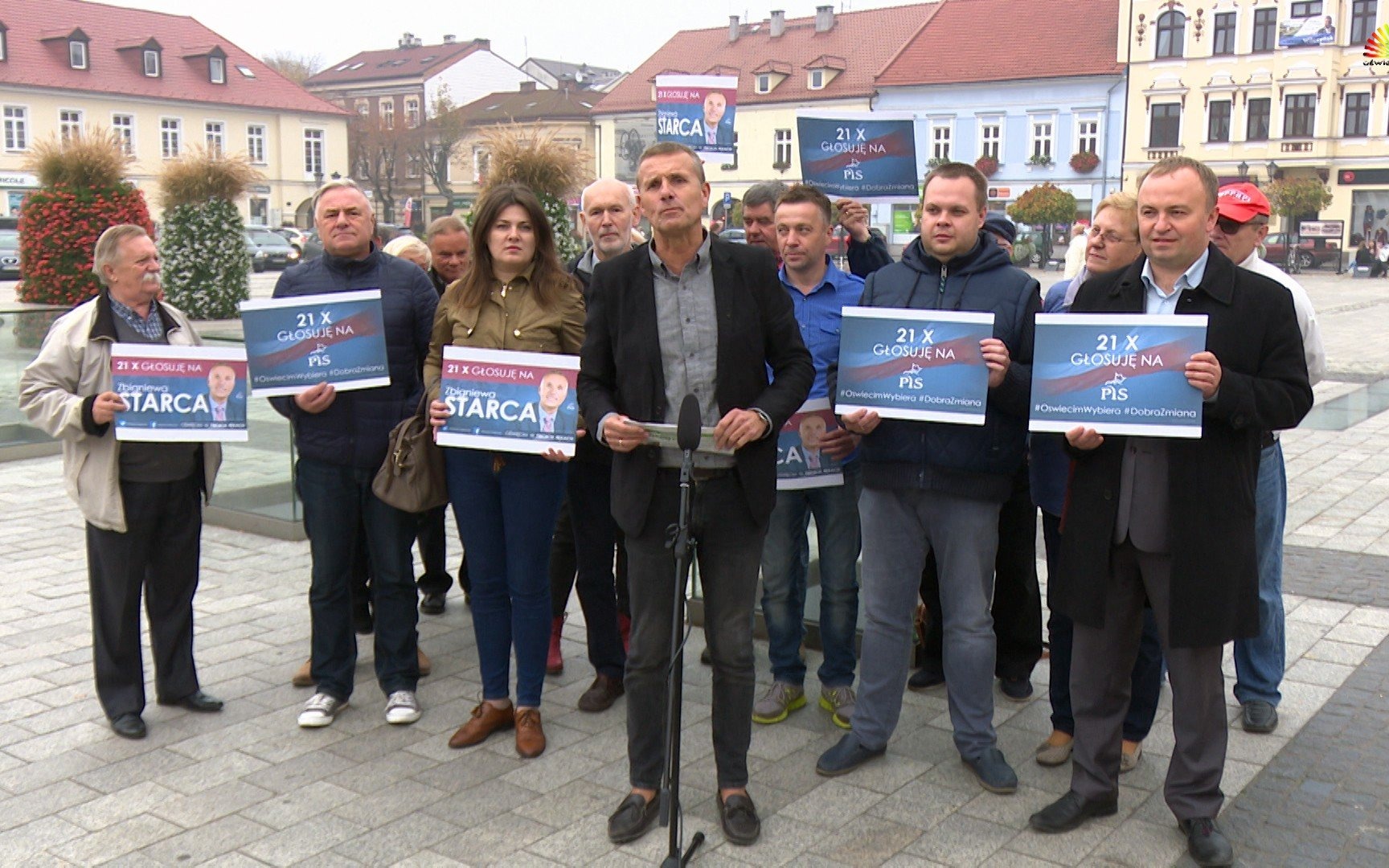 OŚWIĘCIM. Konferencja prasowa Zbigniewa Starca przed ciszą wyborczą