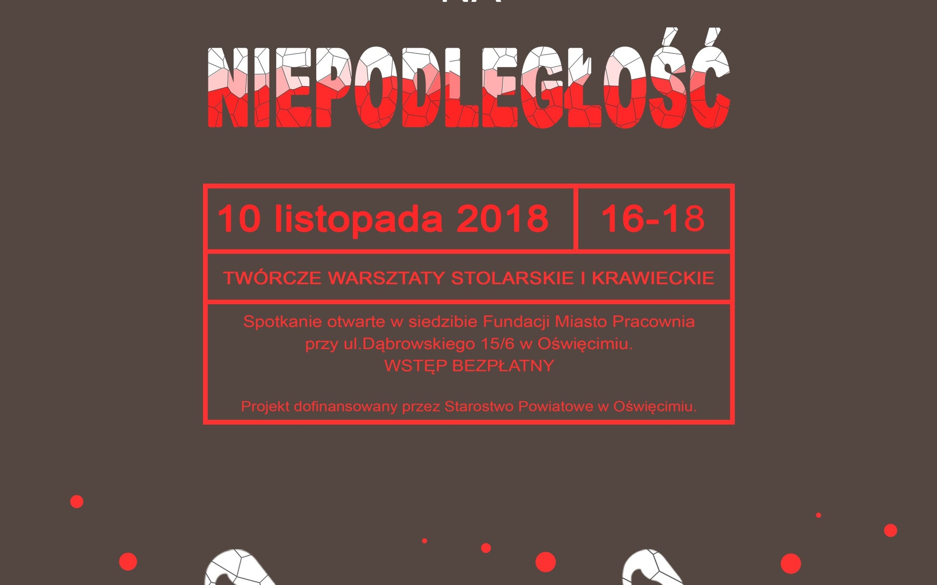 OŚWIĘCIM. Warsztaty stolarskie i krawieckie w Miasto Pracowni