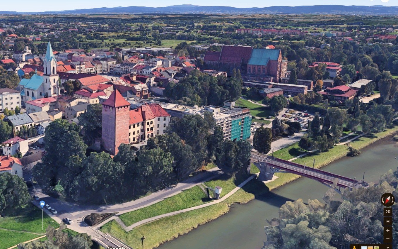 POWIAT. Miasto Oświęcim już w 3D w mapach Google