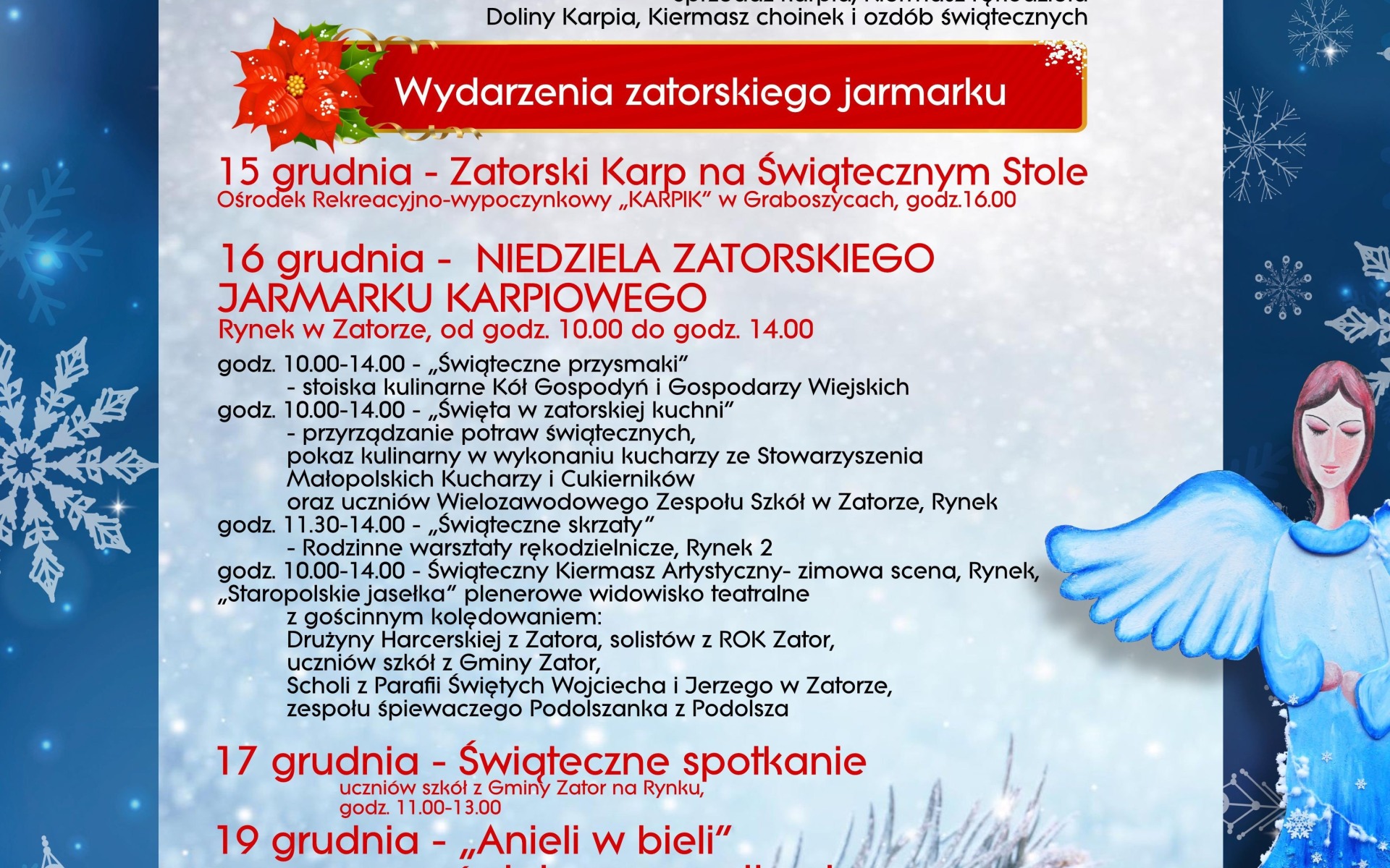 POWIAT. Zatorski Jarmark Bożenarodzeniowy 2018