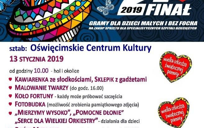 OŚWIĘCIM. 27. Finał Wielkiej Orkiestry Świątecznej Pomocy 2019