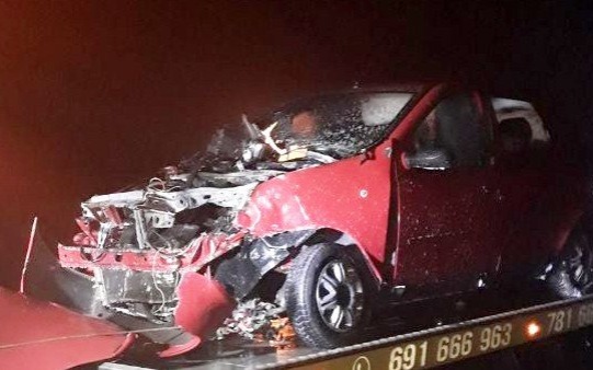 OŚWIĘCIM. Po zderzeniu, zapalił się jeden samochód