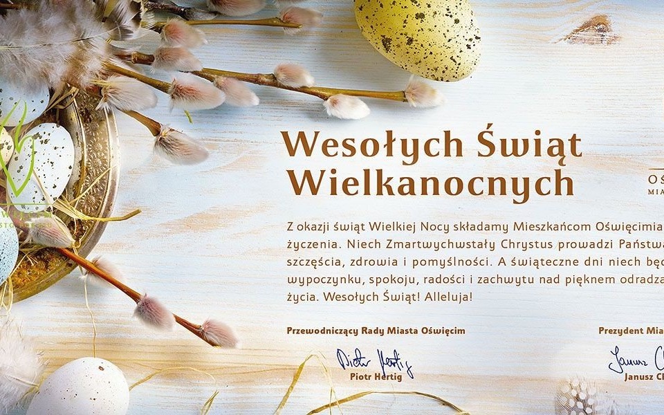 Życzenia Wielkanocne Prezydenta Janusza Chwieruta