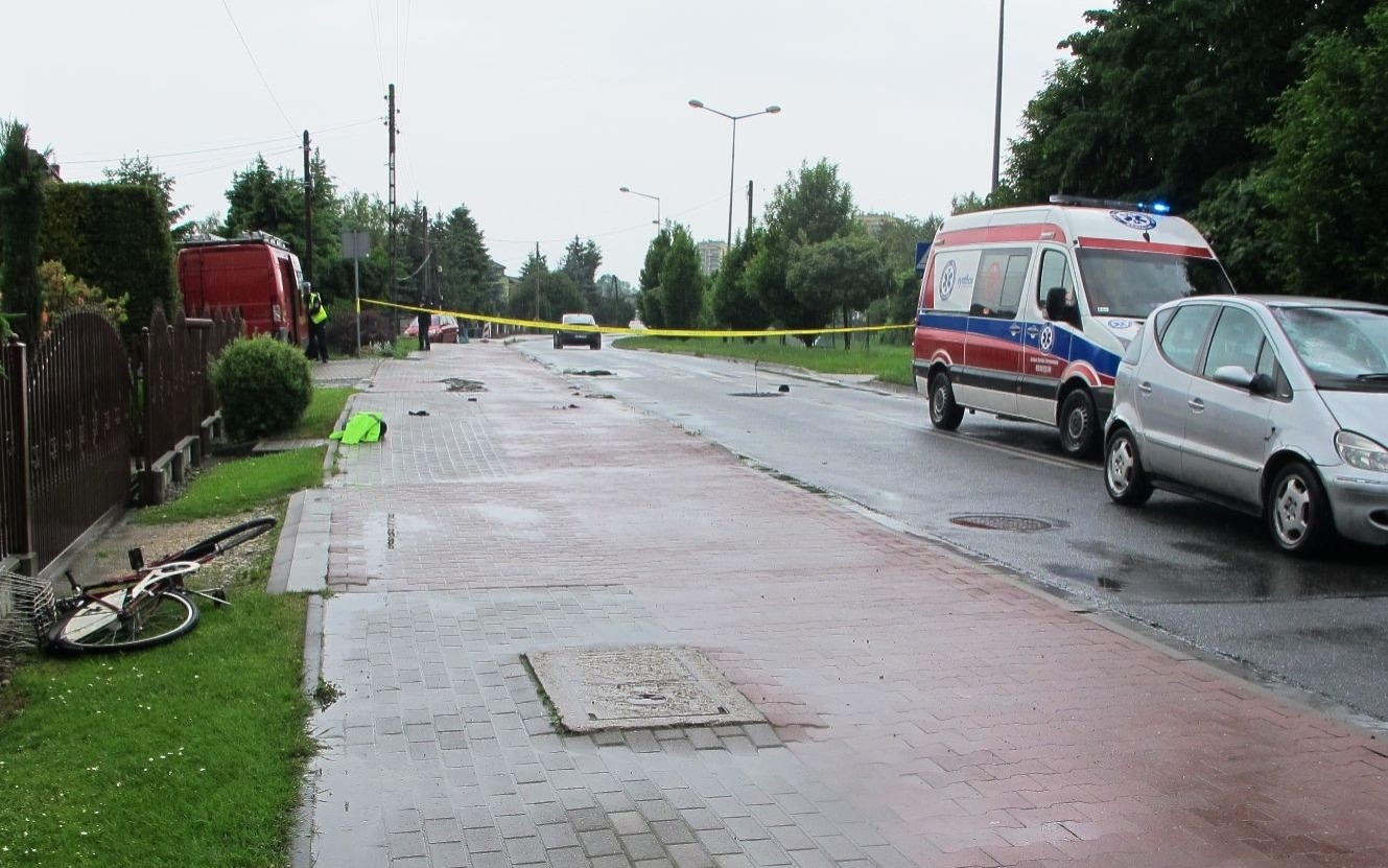 OŚWIĘCIM. Poważny wypadek z udziałem rowerzysty