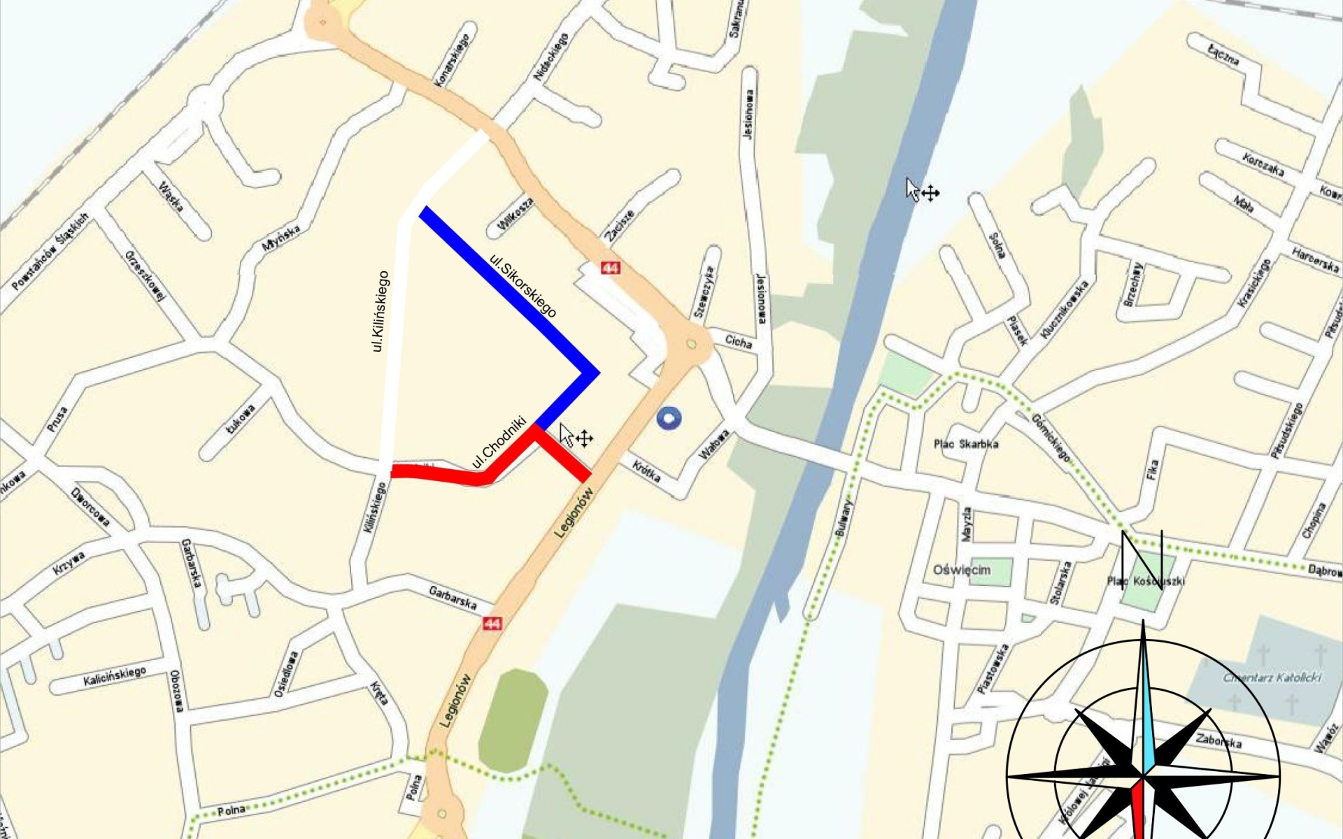 OŚWIĘCIM. Powstanie nowa ulica, Sikorskiego