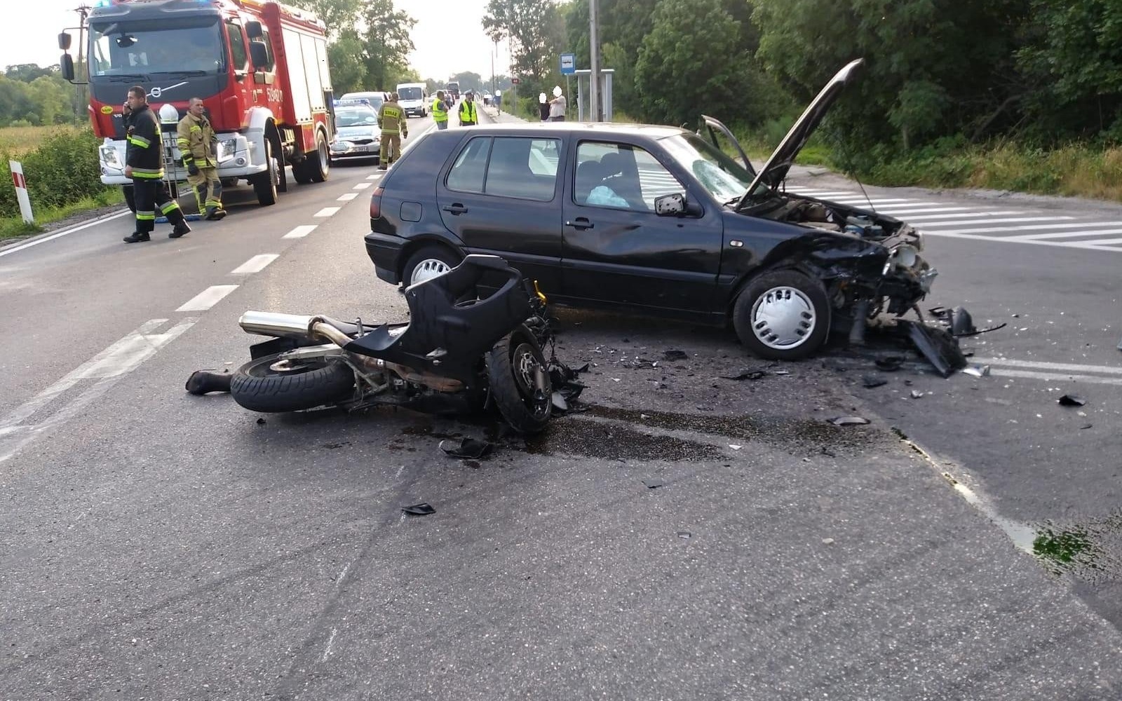 ZATOR. Nie ustąpił jadącemu motocykliście