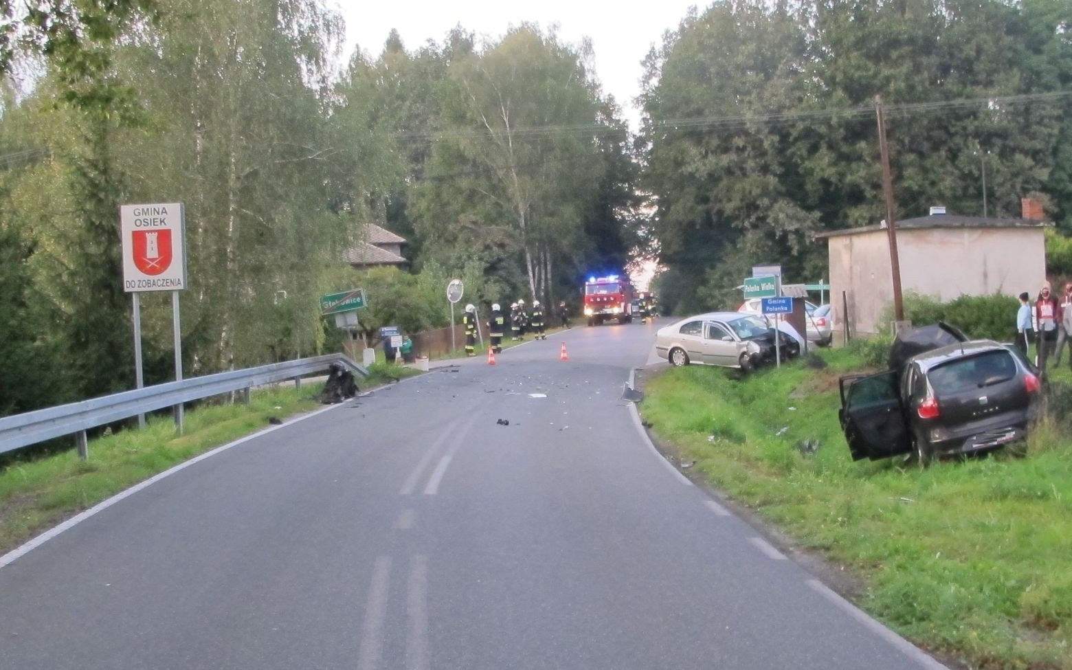 POLANKA WIELKA. Groźny wypadek, 1 osoba ranna