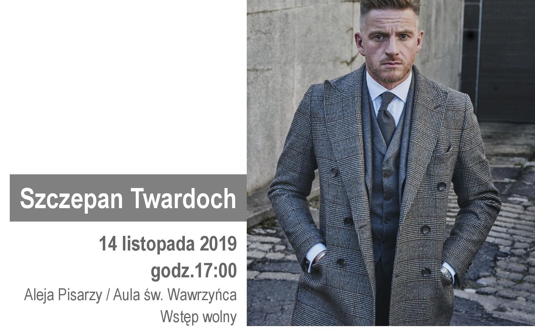 OŚWIĘCIM. Szczepan Twardoch w Alei Pisarzy