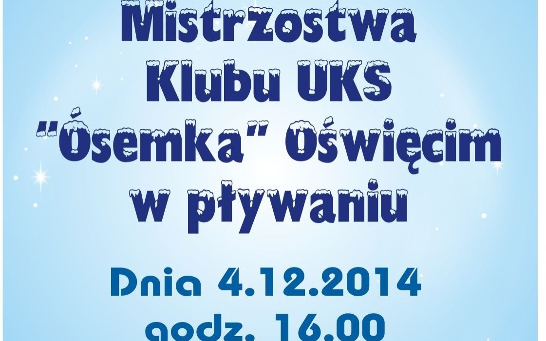 OŚWIĘCIM. Mikołajkowe Mistrzostwa Klubu UKS