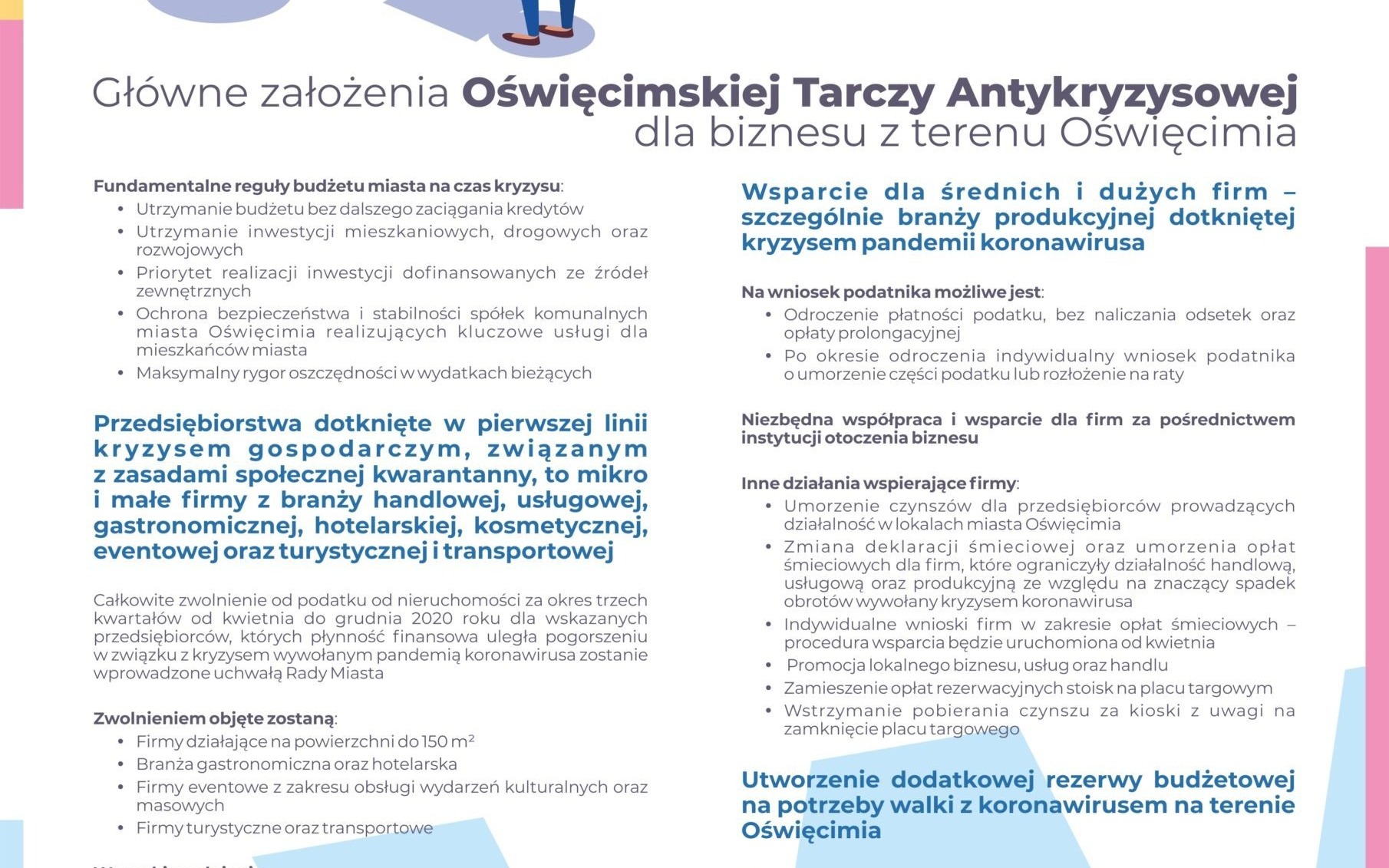 OŚWIĘCIM. Projekt Oświęcimskiej Tarczy Antykryzysowej