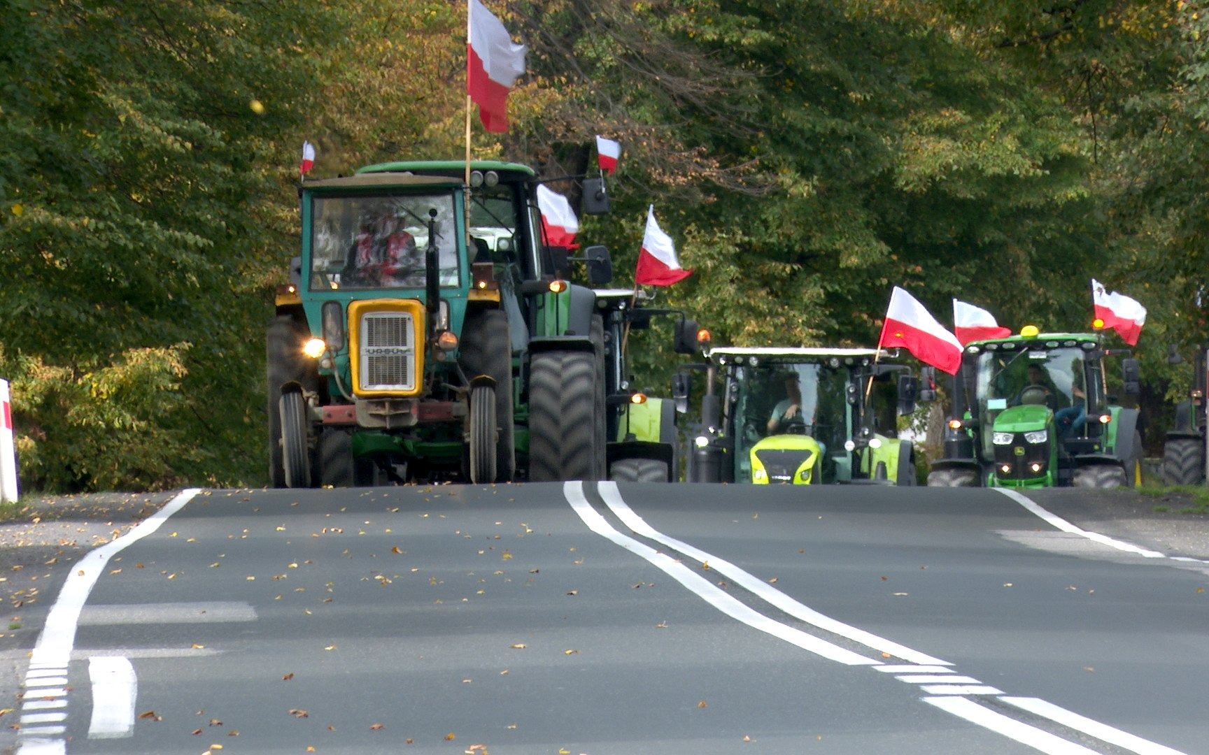 OŚWIĘCIM. Protest rolników na Drodze Krajowej 44