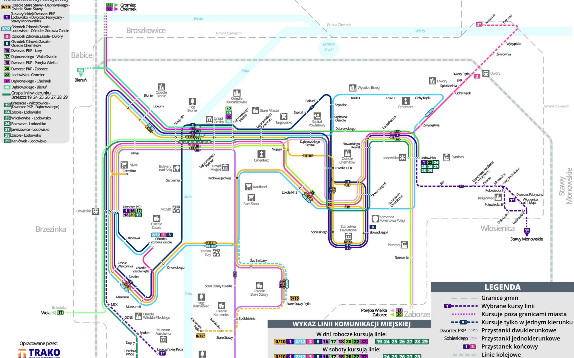 OŚWIĘCIM. Nowy rozkład jazdy autobusów MZK