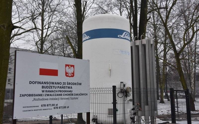 POWIAT. Rozbudowa instalacji tlenowej w szpitalu