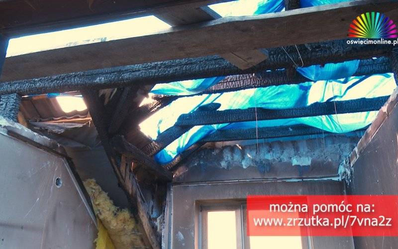 POWIAT. W pożarze siedmioosobowa rodzina straciła dom