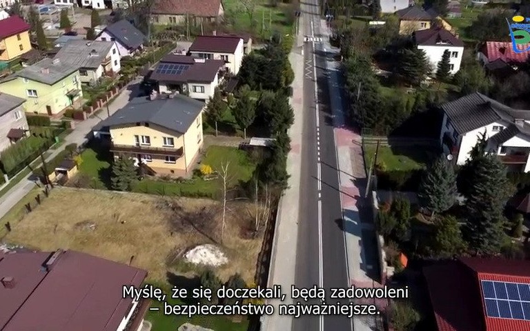 POWIAT. Wyremontowana ulica Oświęcimska z ziemi i powietrza