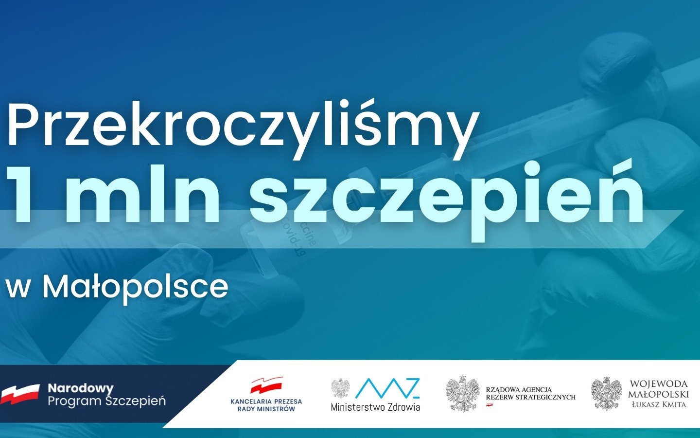 REGION. Milion szczepień przeciw COVID-19 w Małopolsce