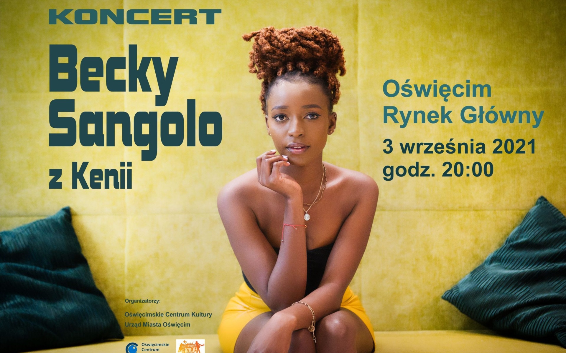 OŚWIĘCIM. Koncert Becky Sangolo z Kenii na Rynku Głównym