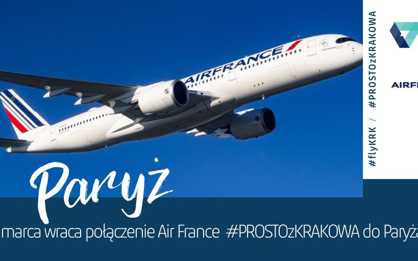REGION. Do Kraków Airport powraca Air France z połączeniem do Paryża
