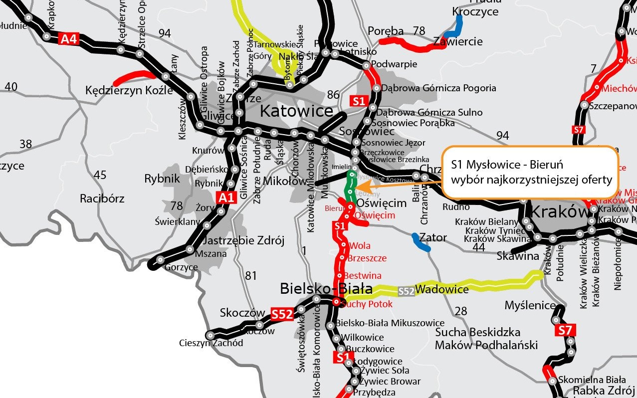 OŚWIĘCIM. Coraz bliżej domknięcia 40 km odcinka S1 Mysłowice – Bielsko-Biała