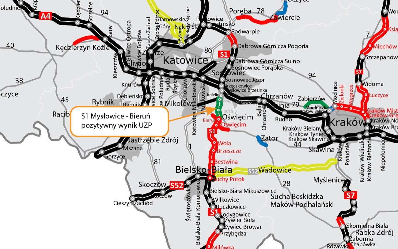 POWIAT. Ostatni krok do podpisania umowy na realizację S1 Mysłowice – Bieruń