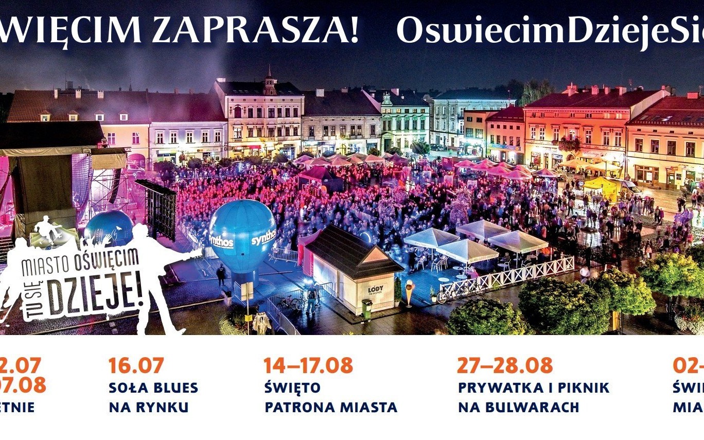 OŚWIĘCIM. Letnie wydarzenia w mieście Oświęcim 2022