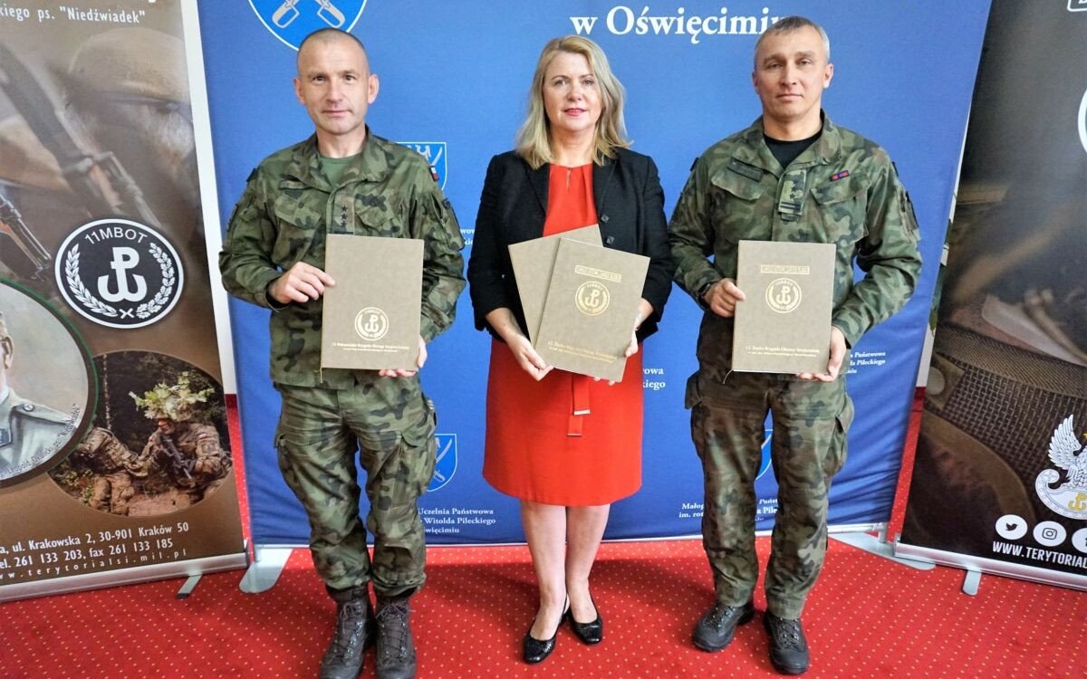 OŚWIĘCIM. Uczelnia podpisała umowę o współpracę z Brygadą Obrony Terytorialnej