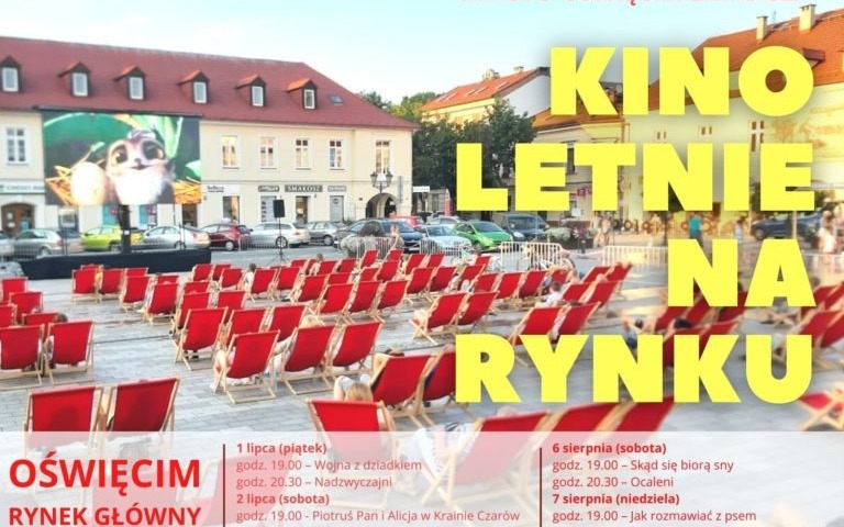 OŚWIĘCIM. Kino Letnie na Rynku Głównym 2022