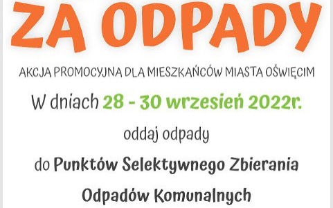 OŚWIĘCIM. Akcja „Kwiaty za odpady” 2022