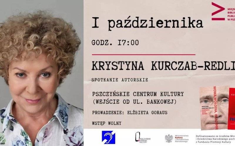 PSZCZYNA. W sobotę spotkanie autorskie z Krystyną Kurczab-Redlich