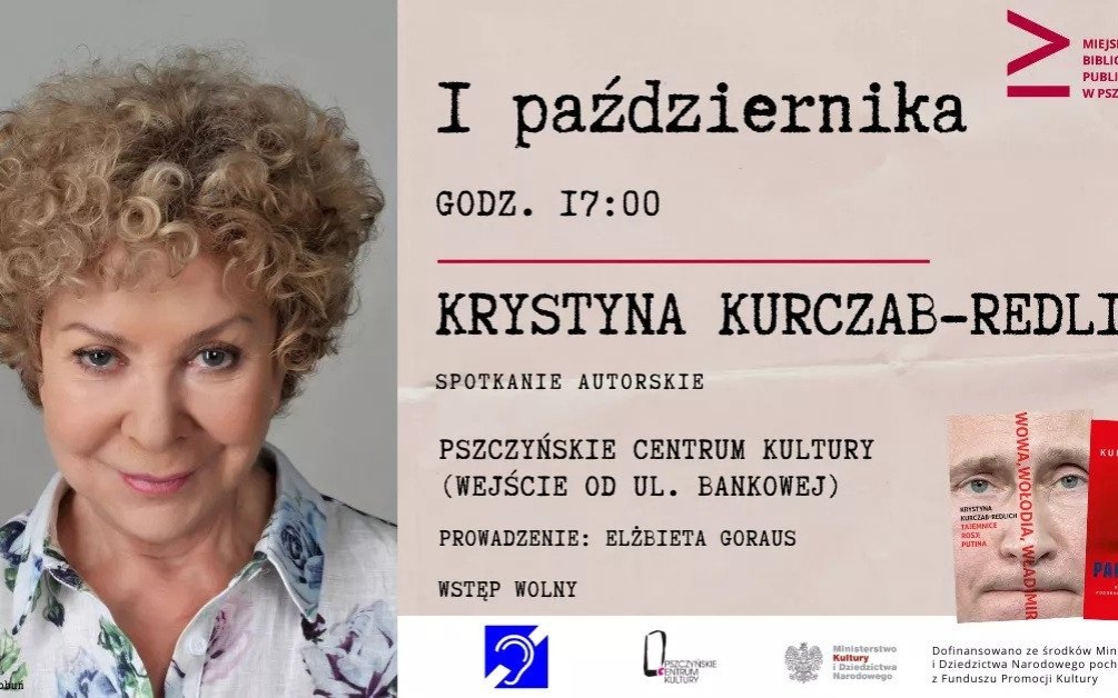 PSZCZYNA. W sobotę spotkanie autorskie z Krystyną Kurczab-Redlich