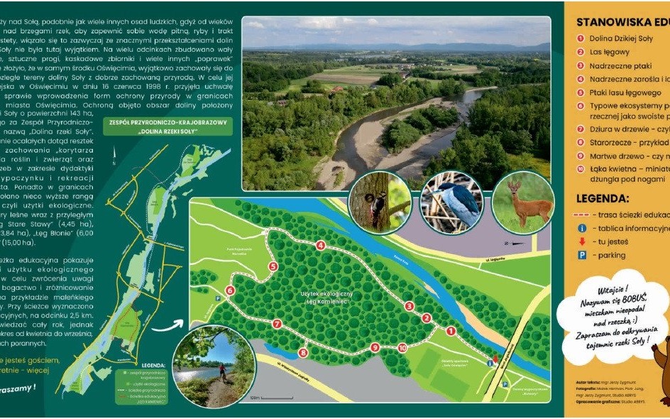 OŚWIĘCIM. Powstaną tablice edukacyjne przy ścieżkach „Łęg Kamieniec”