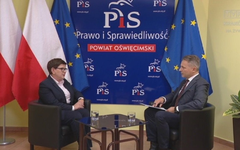 OŚWIĘCIM. Beata Szydło była gościem „Bliżej polityki” w TVP3 Kraków