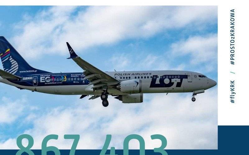 KRAKÓW. Czerwiec okazał się dla krakowskiego lotniska rekordowy