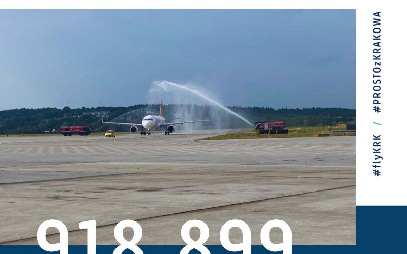 KRAKÓW. Półmetek wakacji Kraków Airport zamykamy wynikiem 5 290 279 obsłużonych pasażerów